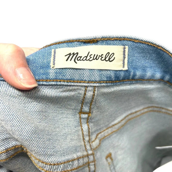 Madewell The‎ Petite Perfect Vintage Straight Jean Danby Wash: Knee-Rip Edition - Picture 8 of 11